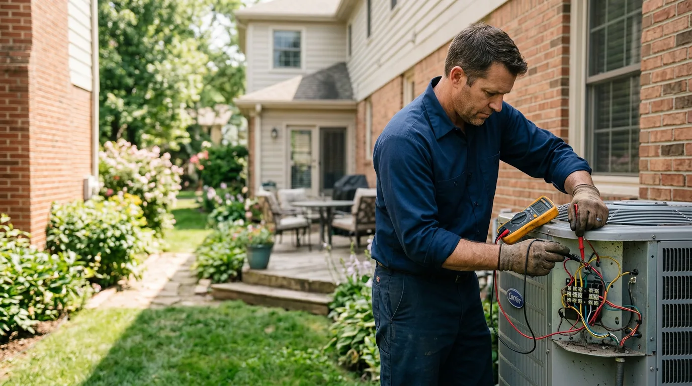 HVAC technician working near Booneville, IA